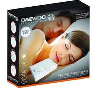 Daewoo King-Size Heated Blanket with 3 Heat Settings - White - HEA1488