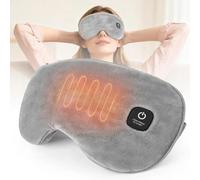 Electric Heated Eye Mask Adjustable Strap and Graphene Heating Cordless Eye Mask for Dry Eyes and Fatigue 1000mAh Battery, Detachable Design and Washable for Sleep, Meditation, Travel