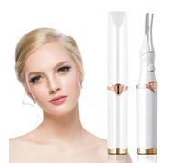 Electric Heated Eyelash Curler, Portable Heated Lash Curler - 24 Hours Long Lasting,Electric Eyelash Curler Intelligent Power 0ff for Eye Beauty Makeup - White