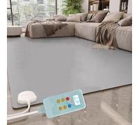 Electric Heated Floor Mat with Adjustable Thermostat, Waterproof and Energy-Saving for Office and Home Use