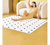 Electric Heated Floor Mats with Timers, Portable Foot Warmer for Home, Living Room, Bedroom, Office, Large Area Heating Pad (180x200cm)