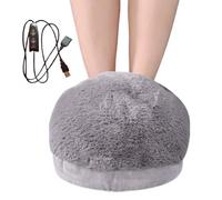 Electric Heated Foot Warmer: 3-Level Adjustable Heat Pad, Soft Heating Slippers For Indoor Use | Removable Washable Foot Bed Effortlessly And Under The Co