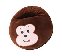 Electric Heated Foot Warmer - Cartoon Electric Under Desk Heater,Comfortable Feet Heating Machine, Non-Slip Foot Warmer Slippers for Women Men