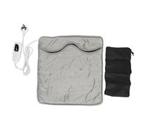 Electric Heated Foot Warmer Extra Large Plug in Heating Pad with 6 Temperature Settings for Under Desk Bed Use Soft Velvet Cover 40 x 40cm for Two People