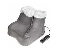 Electric Heated Foot Warmer Shoe Feet Massage Heating Soft Fleece Pain Relief UK