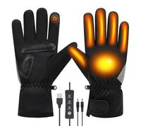 Electric Heated Gloves All-round Heating Winter Hand Warmers Gloves Anti-slip Touchscreen Mittens with 3 Levels Heat, Thermal Liner, USB Cable for Women Men Running Walking Riding Driving Cycling