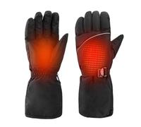 Electric Heated Gloves - Insulated Winter Gloves, Rechargeable Gloves with Screen and Heating | Thermal Waterproof Cycling Gloves, Warm Gloves Compatible With