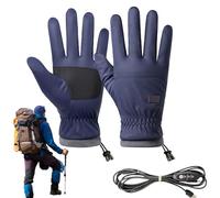Electric Heated Gloves | USB Heated Winter Gloves with Touch Screen | Windproof Heating Mittens for Both Men and Women Fishing Construction Sites Commuting & Motorcycle Tours