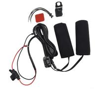 Electric Heated Grips 12V for 10s Quick Heat Electric Heated | Red/blue/green LED indicators, auto standby mode, visual for temp status, safe night riding, easy monitoring