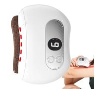 Electric Heated Gua Sha Tool, Heated Vibrating Fascial Massager (White)