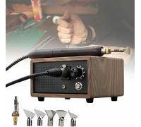 Electric Heated Iron Tool for Leather Crafting, Edge Scoring, Grooving, Heat Treating, Pressing & Sealing - Perfect for Leather Edge Finishing
