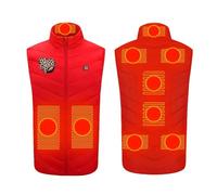 Electric Heated Jacket for Men and Women, USB Charging with 3 Levels Adjustable Temp, Waistcoat with 9 Heating Zones - Rechargeable Body Warmer for Skiing
