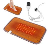 Electric Heated Mat Foot Warmer, Heated Foot Warmers Mat, 50 W Heated Floor Mat for Foot, Heating Pad Under Desk AC 230V Heated feet Mat Pad for Women Office, Bathroom, 30 x 50cm UK Plug
