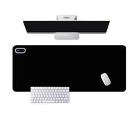 Electric Heated Mouse Pad, Lcd Display Usb Heat Desk Mat with Timer & 5 Temperature Adjustment, Intelligent Control Desk Hand Warmer for Winter Home Office Gaming, 80 X 33 Cm black