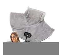 Electric Heated Neck Pillow, Heating Pad for Neck and Shoulders | Heated Shawl with Massager and 3 Heat Settings - Automatic Shut-Off Function, Quick Heat Pillow, Vibration Mass