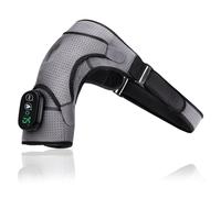 Electric Heated Shoulder Massager with Vibration - Rechargeable Shoulder Brace Wrap Pad, 3 Heat Levels & 3 Massage Modes for Shoulder, Arm & Joint Support - Portable Heating Therapy Pad for Men, Women