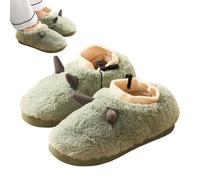 Electric Heated Slippers, USB Foot Warmer Shoes with Cozy Plush Lining, Fuzzy Heat Slippers for Home, Travel, Bedroom Comfort, Warm Indoor Footwear, Women, Soft Velvet, Abs