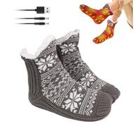 Electric Heated Socks, 5V USB Rechargeable Winter Thermal Heating Socks For Women And Men, Comfortable Fleece Lining Cordless, Full Sole Heating For Home Studio