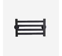 Electric Heated Towel Rail for Bathroom Wall Mounted White/Black Towel Radiator Small Flat Design 505 * 265 * 60mm Low Carbon Steel Material 45W Power 220V Voltage IPX4 Waterproof Black Color Op