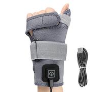 Electric Heated Wrist Wrap, Cordless Heated Wrist Massager, Wrists Thumb Brace, Adjustable 3 Heat Levels, Left Right Hand, for Sprains, Swelling, Hand