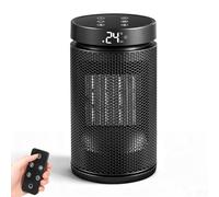 Electric Heater 2000W, Heaters for Home Low Energy Silent, Energy Efficient Heaters, Portable PTC Heater with Remote Control&Thermostat&3 Modes 24H Timer&LED Display, Overheat&Tip Over Protection