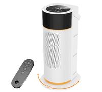 Electric Heater - 2000W PTC Ceramic Fan Heater with Remote, Portable Space heater With 4 Modes, 9H Timer, Low Noise Small Room Heaters, ECO Mode, 70°Oscillation, Overheat & Tip-Over Protection, White