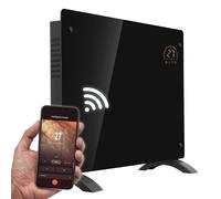 Electric Heater Baridi Glass Panel Radiator, Timer, Wi-Fi, Remote Control