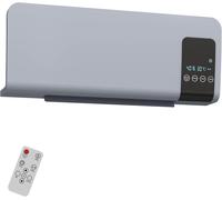 HOMCOM 2000W Wall Mounted Ceramic Heater with Remote Control for Home, Grey HOMCOM Grey