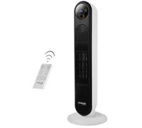 Electric Heater Energy Efficient - Heaters for Home Low Energy - Silent Oscillating Ceramic Fan Heater - Touch Screen, 2000W Tower Halogen Heater Fan With Remote Control - by Nuovva