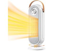 Electric Heater for Indoor Use, Portable Space Heater for Office, 1500W Fast Heating Space Heater with Thermostat, 90°Oscillation, 12H Timer, Safe, Ultra-quiet Room Heater for Bedroom