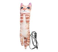 Electric Heating Doll Pillow - Cute Kitten Soft Cozy Pillow, 23.6-Inch Long Stuffed Cat, Heat Pad for Period, Back, Plush Thermal Portable Mat for Cramps for Teen Girls Mum Cat Lovers