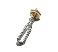 Electric Heating Element DN32 1 1/4" .25" 304SS Heater Tube Copper Thread 220V/110V for Boiler Tank(110V,2KW 190mmL)