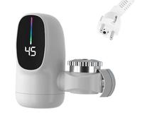 Electric Heating Faucet - Instant Hot Water Tap with LED Digital Display, 3-Second Fast Heating Hot and Cold Water Adapter | Kitchen, Bathroom, Restroom, RV, Hotel, Indoor Home Use