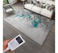 Electric Heating Floor Mat with Adjustable Temperature and Timer, Waterproof Graphene Rug for Yoga and Bedroom Warmth