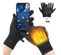 Electric Heating Gloves - Rechargeable Thermal Glove Lining, Touchscreen & Waterproof | Slim Infrared Battery - Hand Warmer for Outdoor Sports, Commuters and Raynauds Relief, 3 Heats