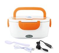 Electric Heating Lunch Box Car+ Home Portable Stainless Steel Liner Insulation Container Cutlery Set Bento Box for Car Truck, & Office, Self Heat Thermal Lunch Box (110V 220V), LJJY-KK