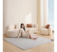 Electric Heating Mat, Adjustable Temperature Heated Floor Mat, Anti-Slip Yoga Mat, Heated Rug Foot Warmer, 150x50 cm