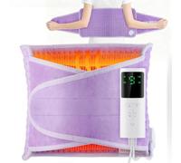 Electric Heating Pad for Back, 12'' x 50'' Heating Pad Wrap, Purple