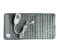 Electric Heating Pad for Back Neck Shoulder Legs Cramps Pain Relief,Soft Safe,6 Levels Temperature,Level 4 30-120 Minutes Automatic Shutdown,Hand and Machine Washable-Grey A||76 * 40cm