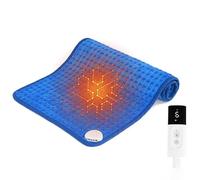 Electric Heating Pad for Back Pain and Period Cramps for Women&Men,4 Timers - 2h Auto-Off - 9 Heat Settings Machine Washable Electric Heating Pad, Blue,16x30in/40x76cm