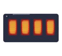 Electric Heating Pad for Back & Seat - 4-Zone Fast-Heating Warmer with 3 Temperature Settings - Versatile for Office Chair, Sofa & Car, 45x90cm