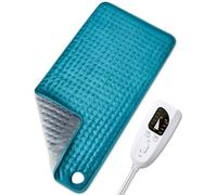 Electric Heating pad for Back/Shoulder/Neck/Knee/Leg Pain, Cramps and Arthritis Relief, 6 Fast Heating Settings, Auto-Off, Machine Washable, Moist Dry Heat Options, Extra Large 17" x33"