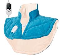 Electric Heating Pad for Neck and Shoulder, Far Infrared Heating Pad for Back Pain Relief, Electric Heated Weighted Pads with Off