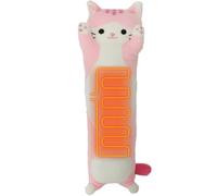 Electric Heating Pad for Period Pain Relief Heating Pad Cramps USB Powered Cuddly Soft Cat Plush Electric Heat Pad for Neck Shoulder Back Animal Heated Pad for Unisex Heat Pad Electric (Pink)