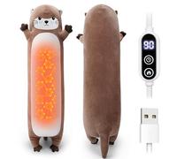 Electric Heating Pad for Period Pain Relief Heating Pad Cramps USB Powered Cuddly Soft Otter Plush Electric Heat Pad for Neck Shoulder Back Animal Heated Pad for Unisex Heat Pad Electric