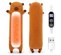 Electric Heating Pad for Period Pain Relief Heating Pad for Cramps Relief Cuddly Soft Capybara Plush Portable Electric Heat Pad for Neck Shoulder Back Heated Pad for Unisex Heat Pad Electric