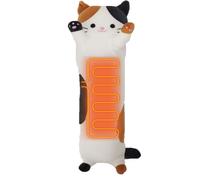 Electric Heating Pad for Period Pain Relief Heating Pad for Cramps Relief Cuddly Soft Tabby Cat Plush Rechargeable Electric Heat Pad for Neck Shoulder Back Heated Pad for Unisex Heat Pad