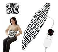 Electric Heating Pad with Pocket,6 Heat Settings and 4 Timer,for Lumbar | 75W Electric Heating Waist Belt with LED Display Screen,Heated Belt for Shoulder, Neck,Lumbar,for Parents,Elders and Friends