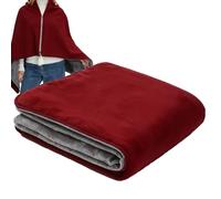 Electric Heating Shawl Polyester 140x80cm Electric Heated Shawl Wraps 3-Level Settings Winter Warm Heated Blanket Wearable Shawls USB Powered Zipper Blanket For Couch Bed Sofa Dorm Offices