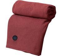 Electric Heating Shawl with Graphene, 3 Temperature Settings 8 Heating Zones, Washable Soft Zipper for Car Outdoor Camping Office(Red)